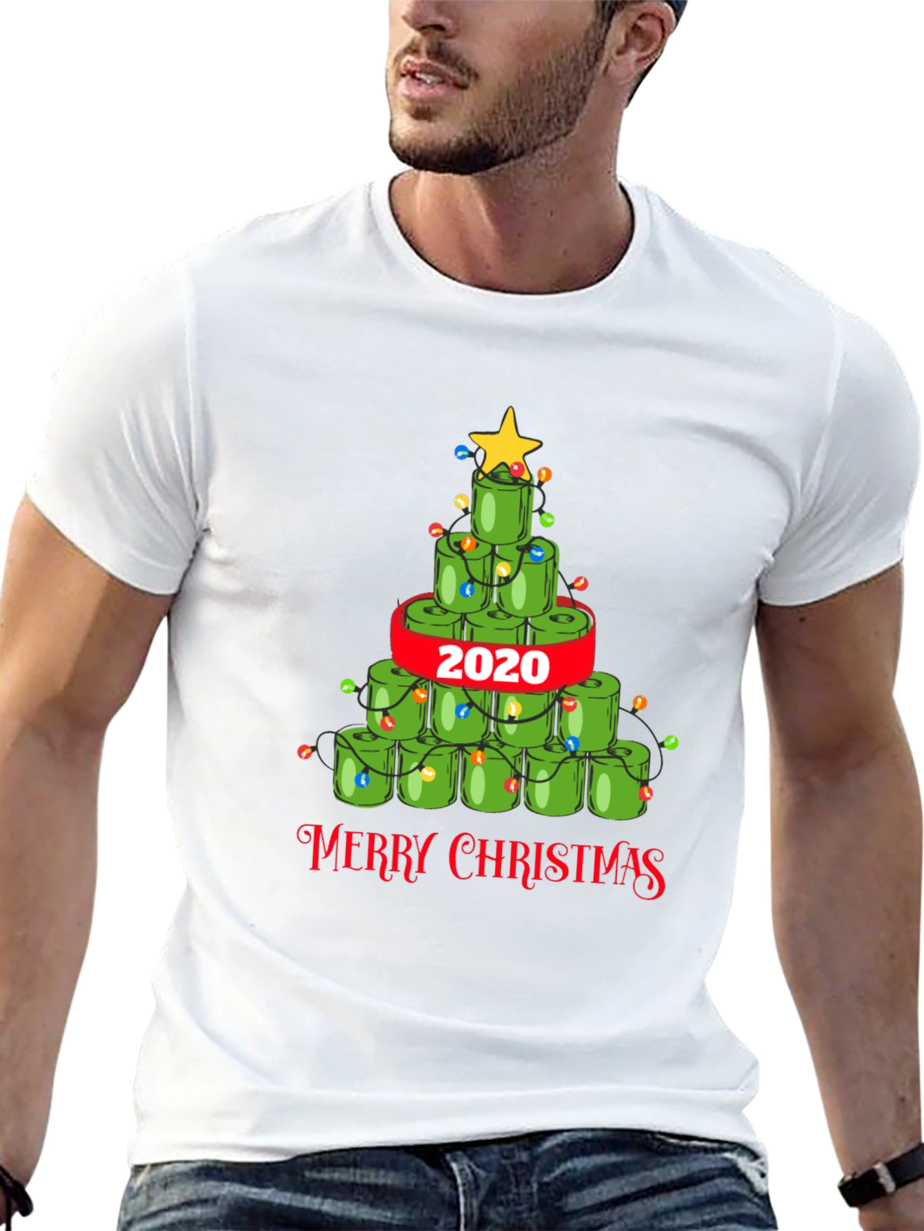 Toilet Paper Christmas Tree T-Shirt 2020