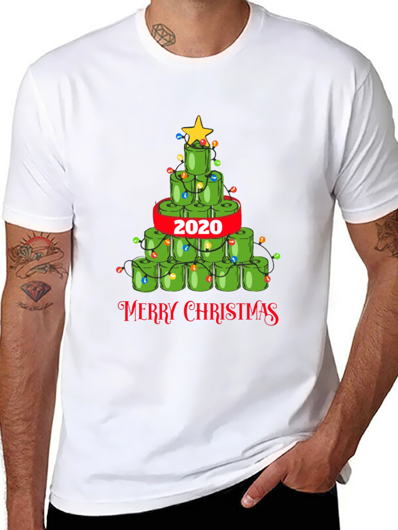 Toilet Paper Christmas Tree T-Shirt 2020