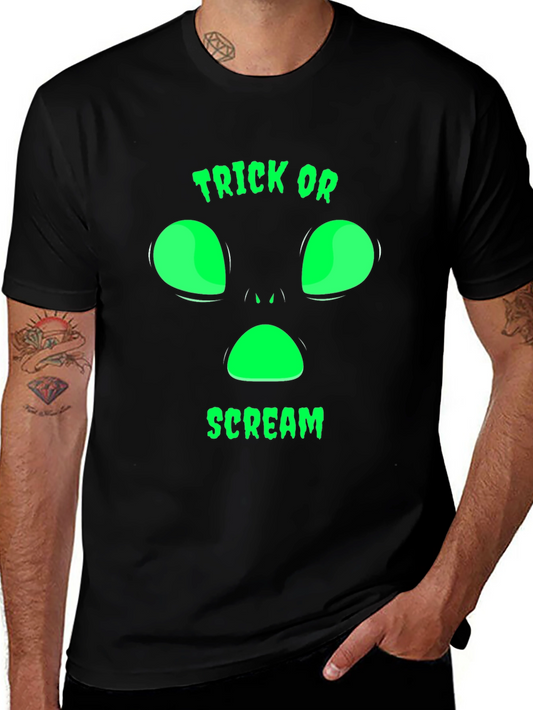 Trick or Scream Halloween Graphic T-Shirt