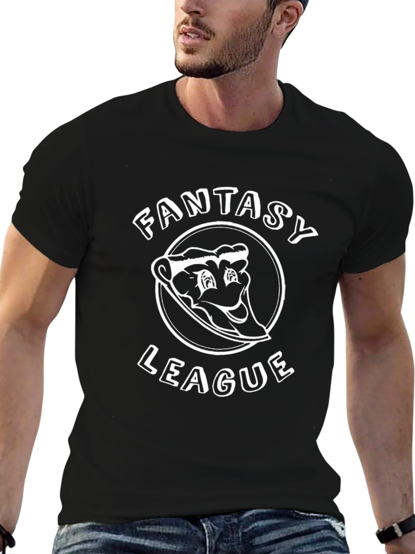 Fantasy League Pizza T-Shirt - Black
