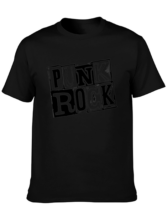 Punk Rock Graphic T-Shirt - Black