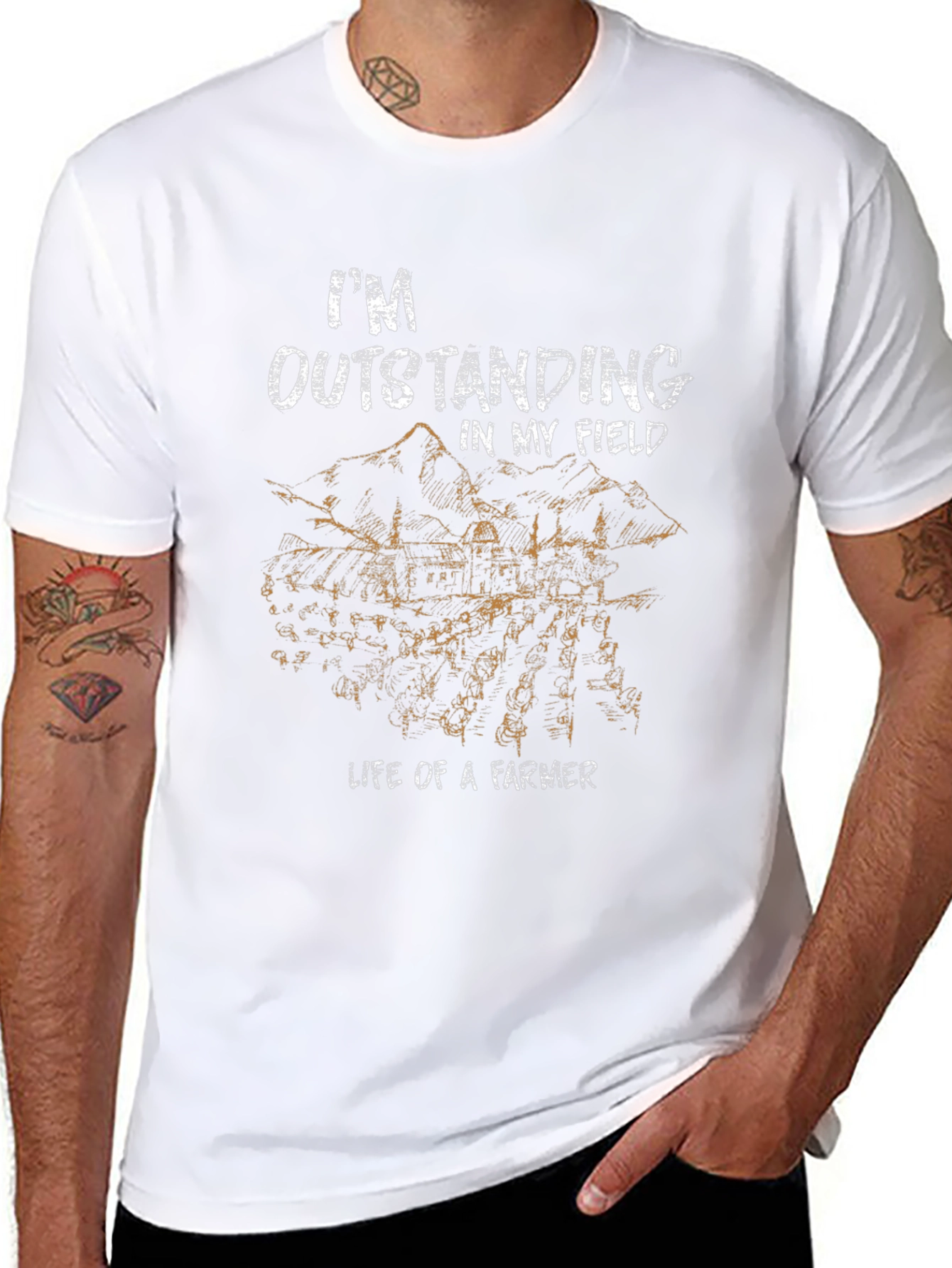Outstanding in My Field Graphic Tee