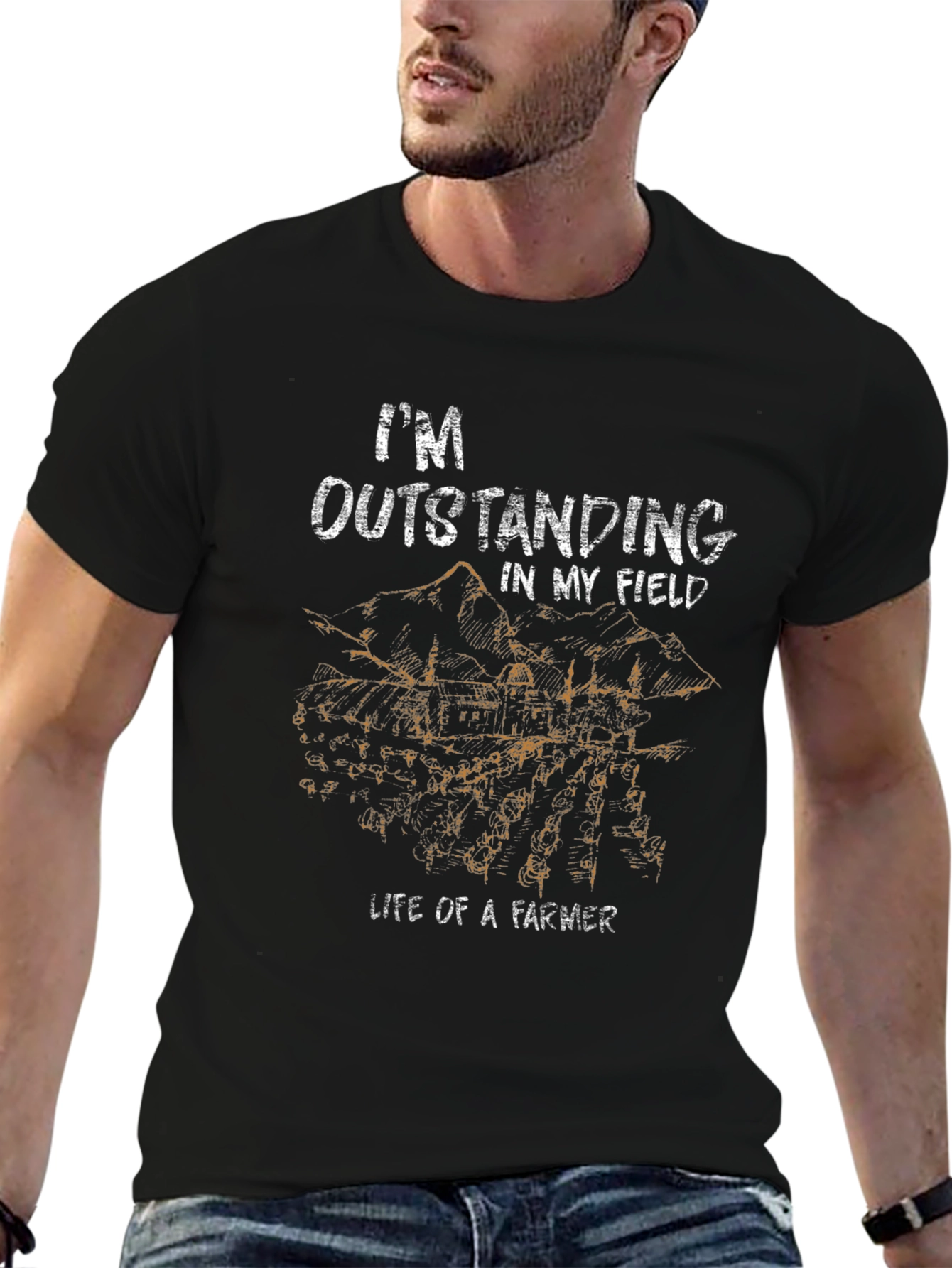 Outstanding in My Field Graphic Tee