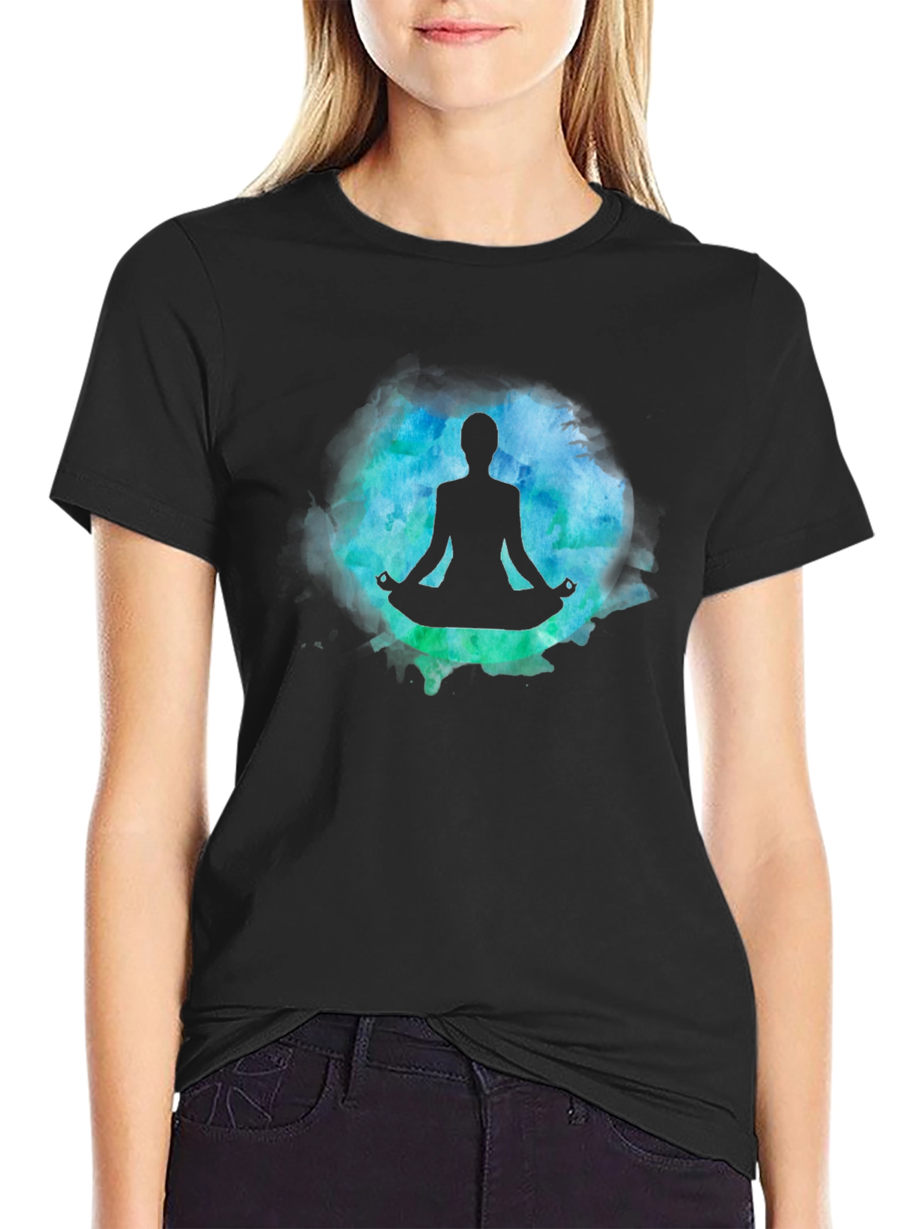 Yoga Meditation Silhouette T-Shirt