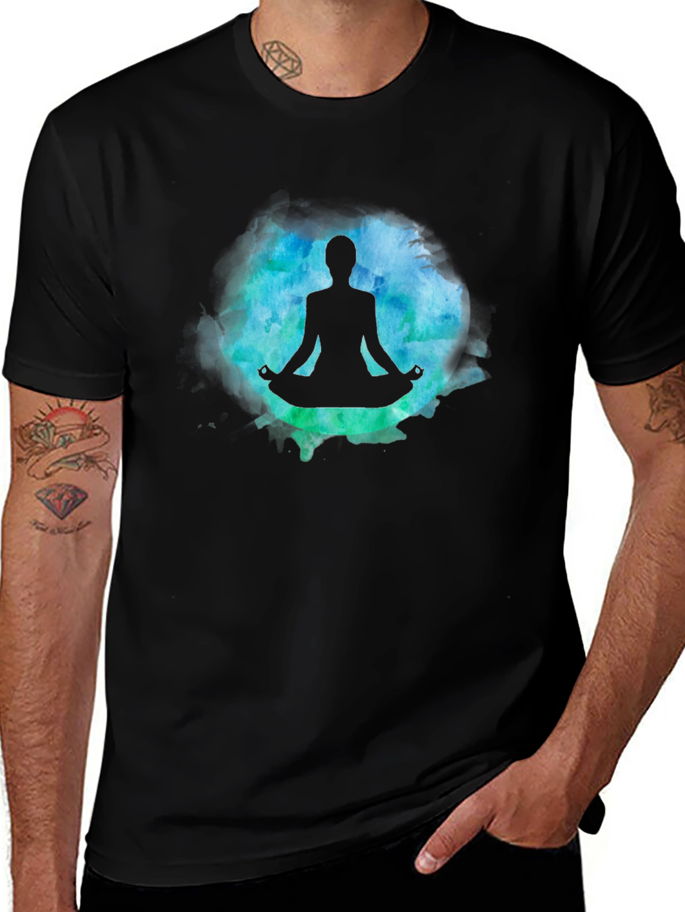 Yoga Meditation Silhouette T-Shirt