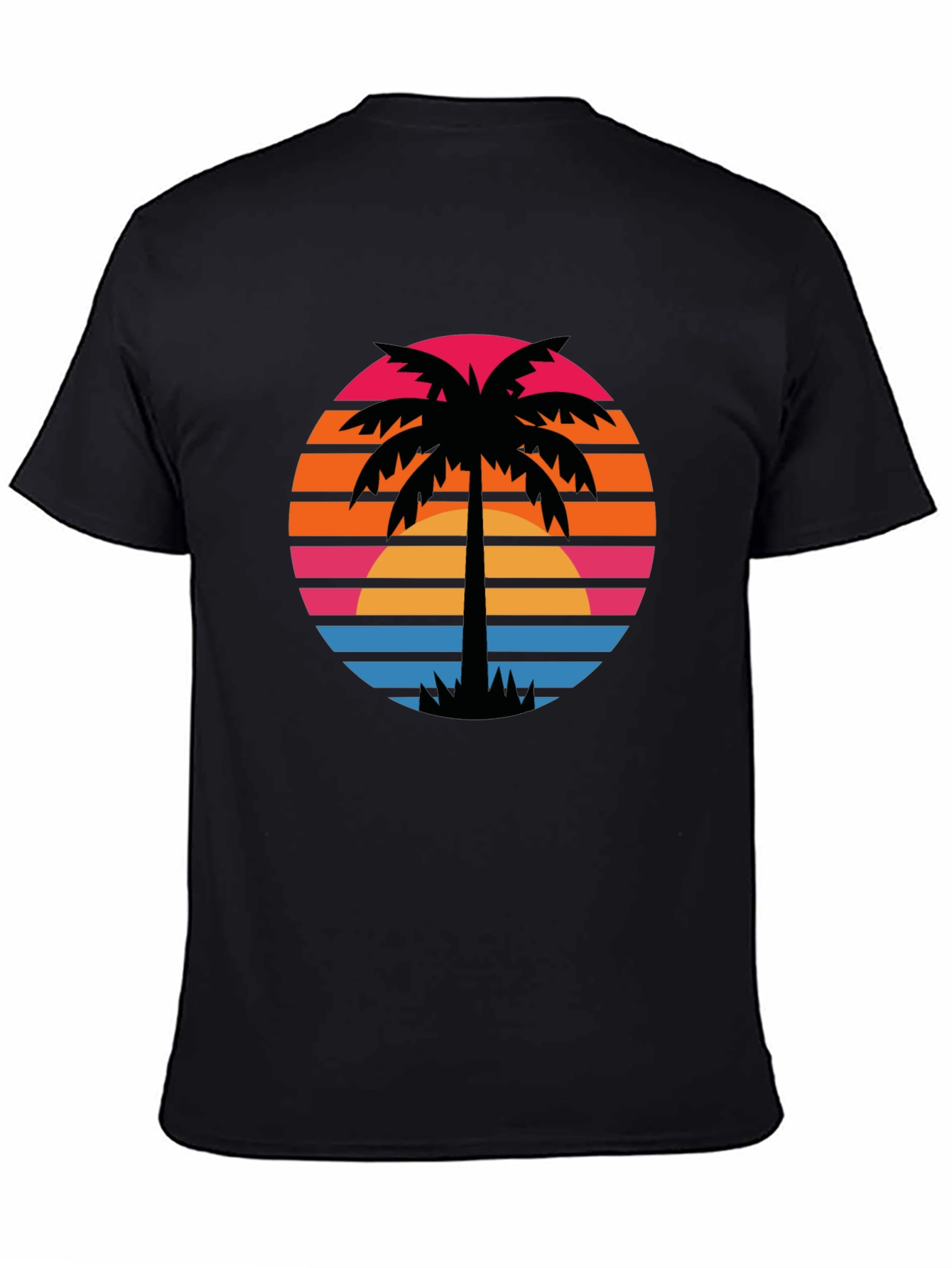 Retro Palm Tree Sunset Graphic Tee