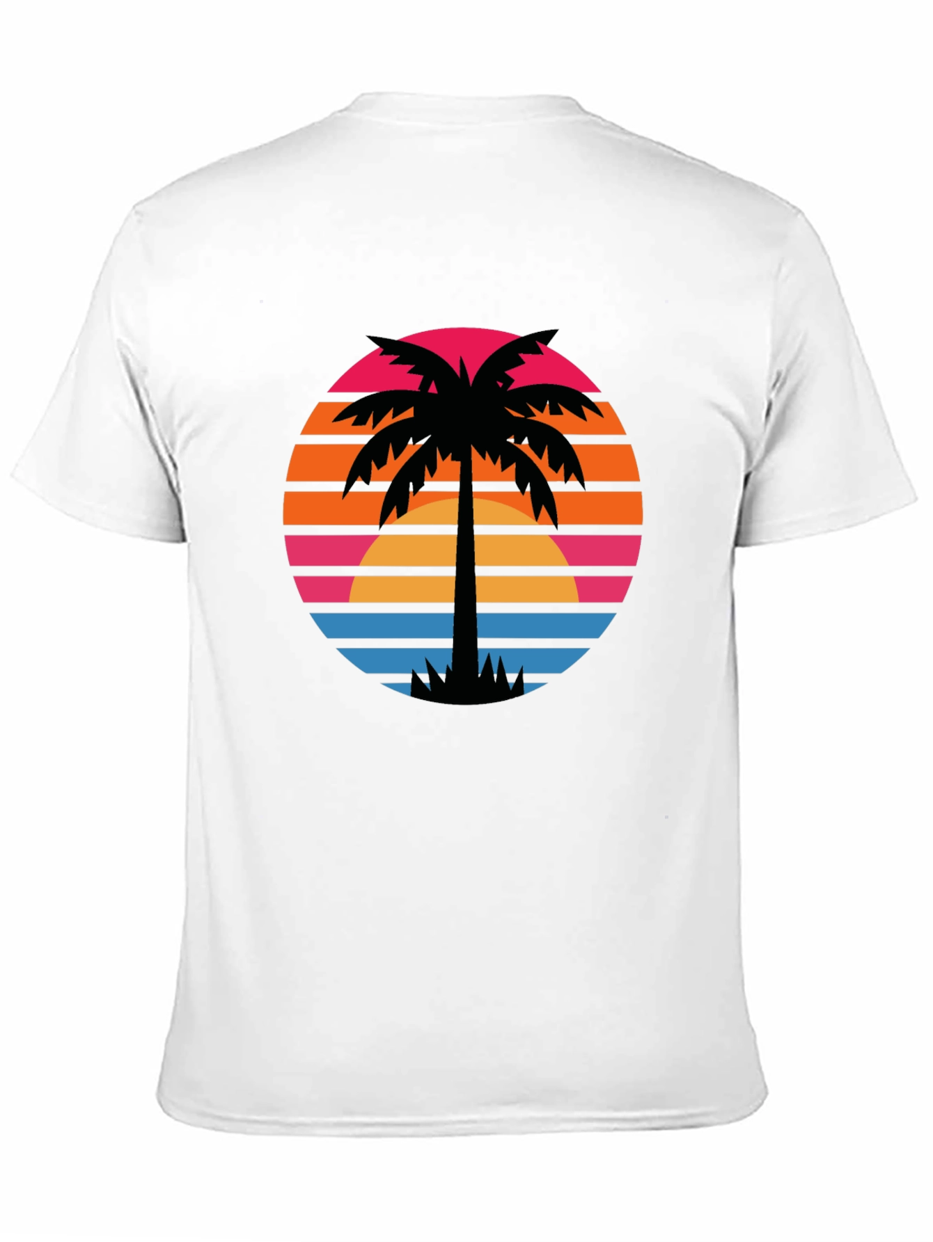 Retro Palm Tree Sunset Graphic Tee