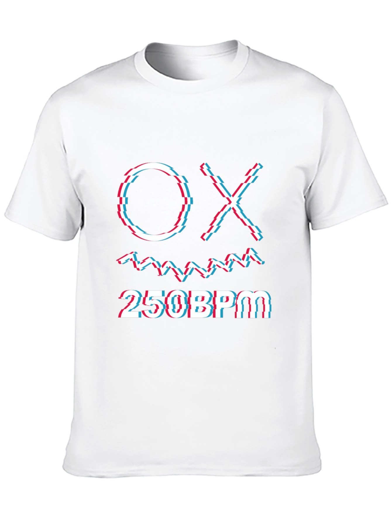 OX 250BPM Graphic Tee - Glitch Style