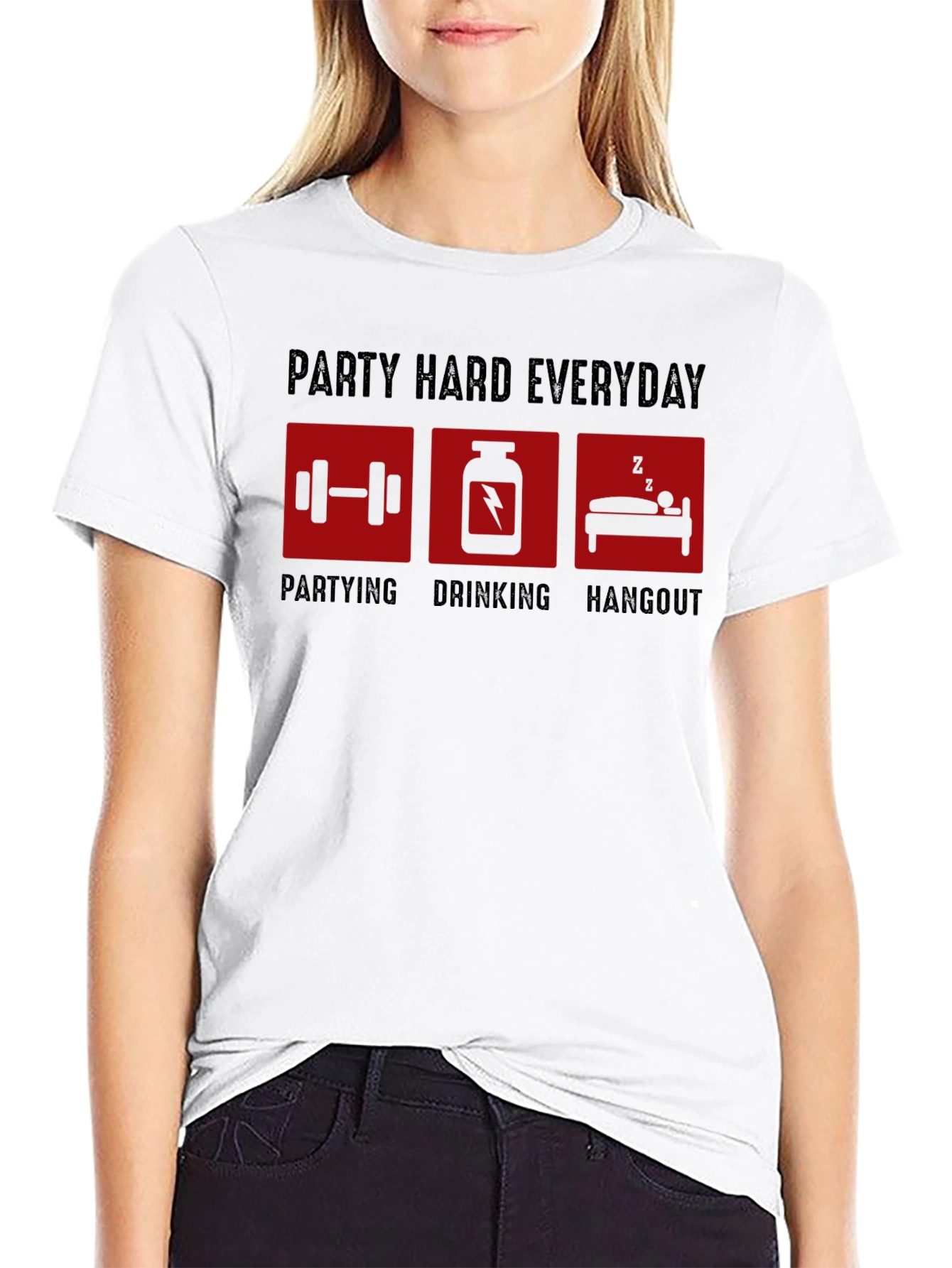 Party Hard Everyday Graphic T-Shirt