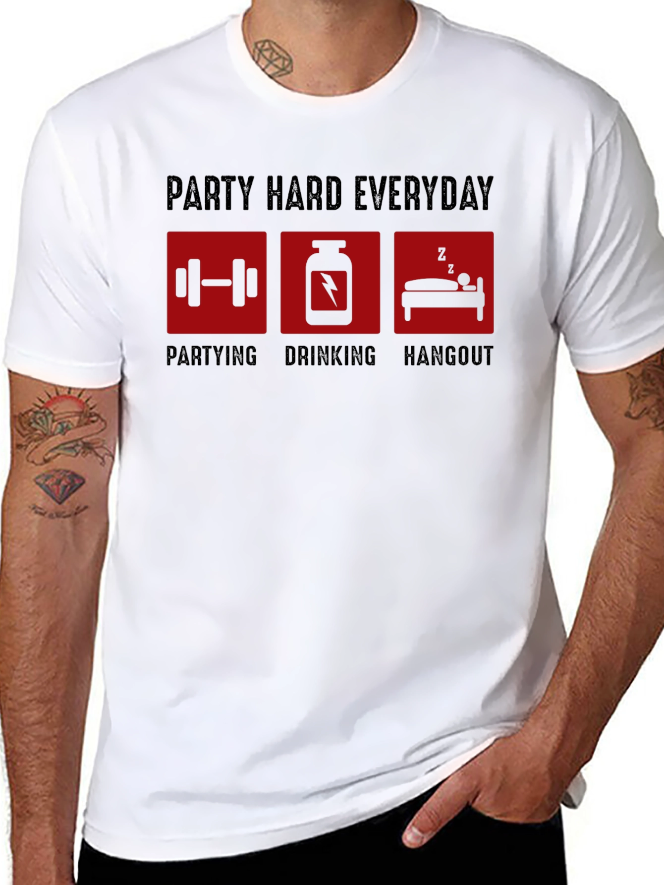 Party Hard Everyday Graphic T-Shirt