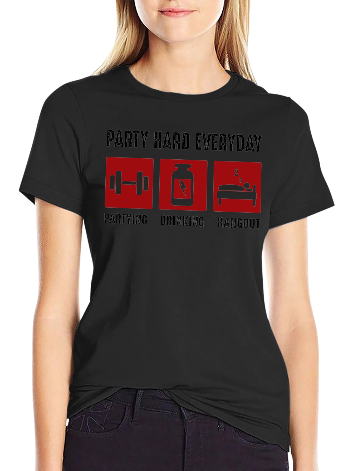 Party Hard Everyday Graphic T-Shirt