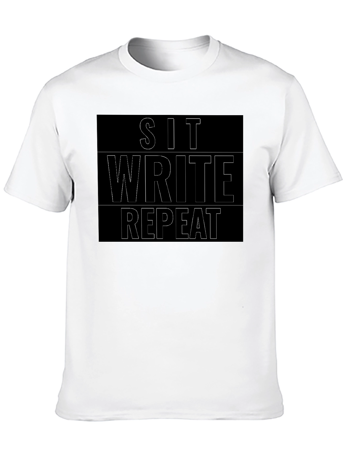 Sit Write Repeat T-Shirt - Writers Essential