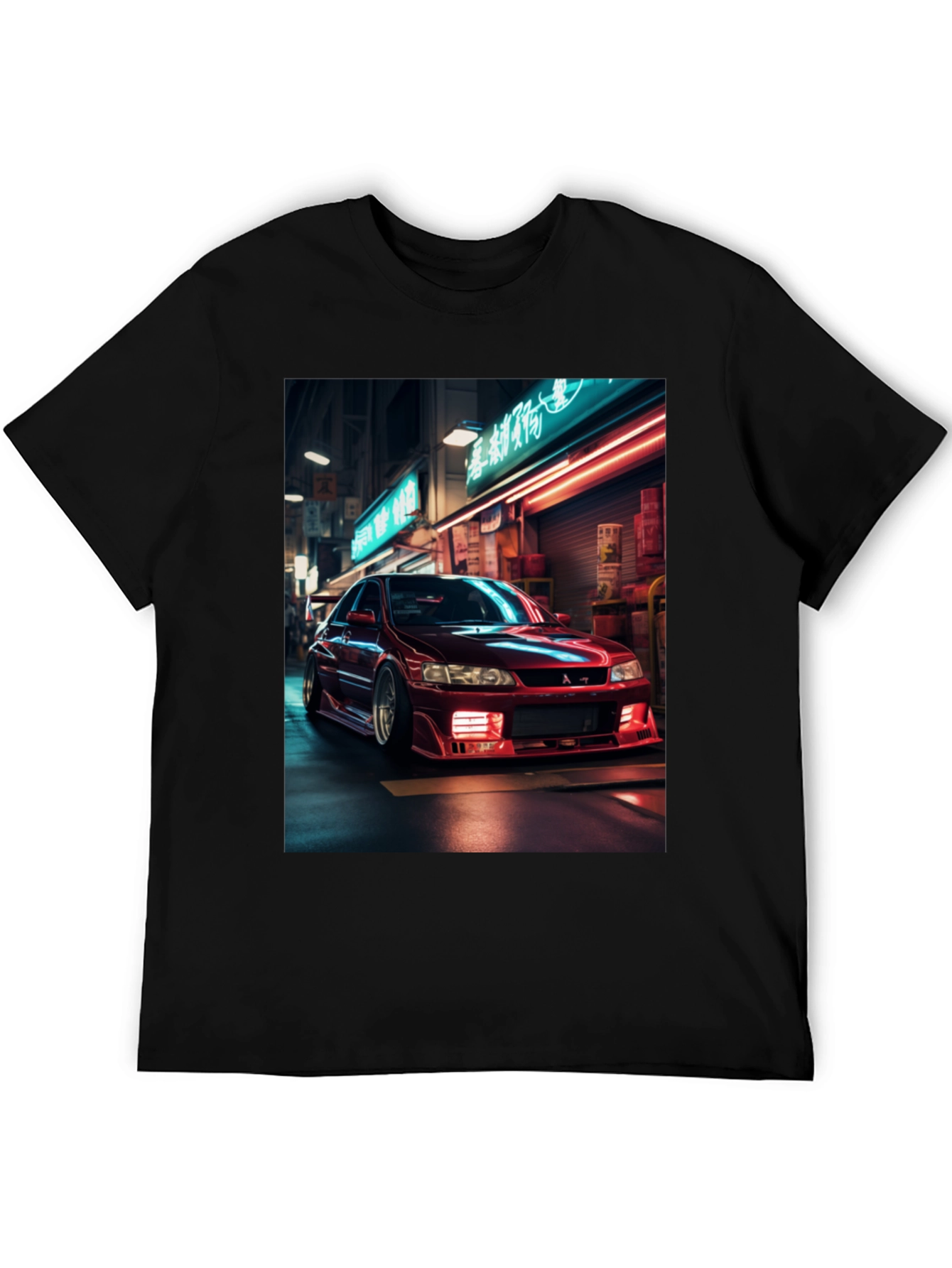 Red Car Graphic Tee - Cool Street Style
