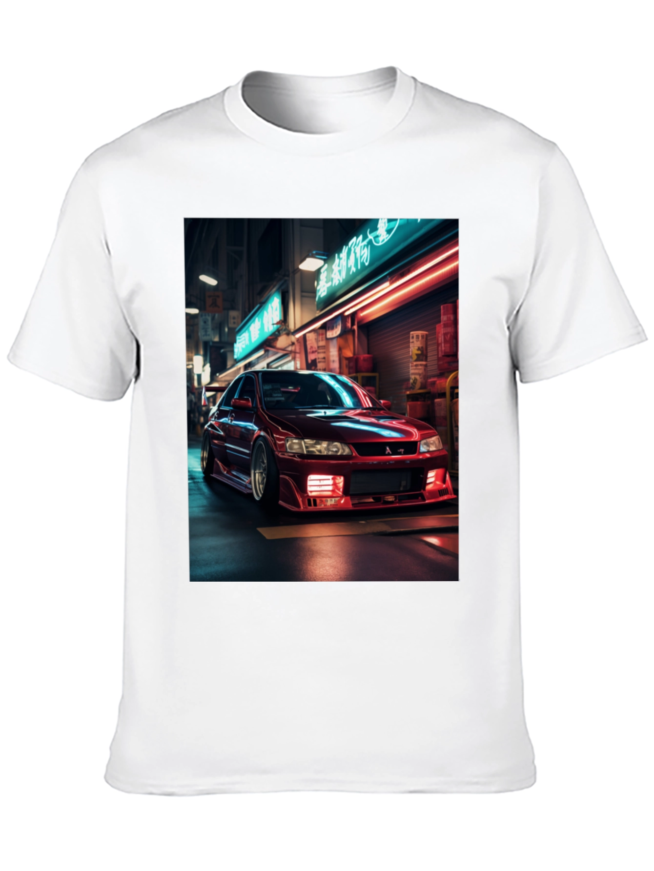 Red Car Graphic Tee - Cool Street Style