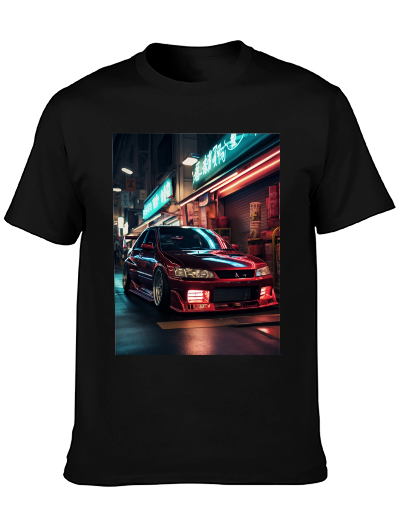 Red Car Graphic Tee - Cool Street Style