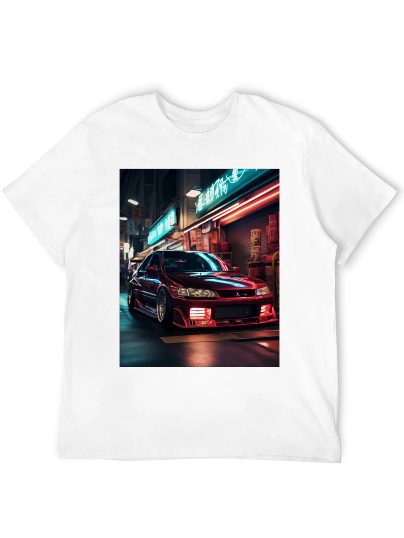 Red Car Graphic Tee - Cool Street Style
