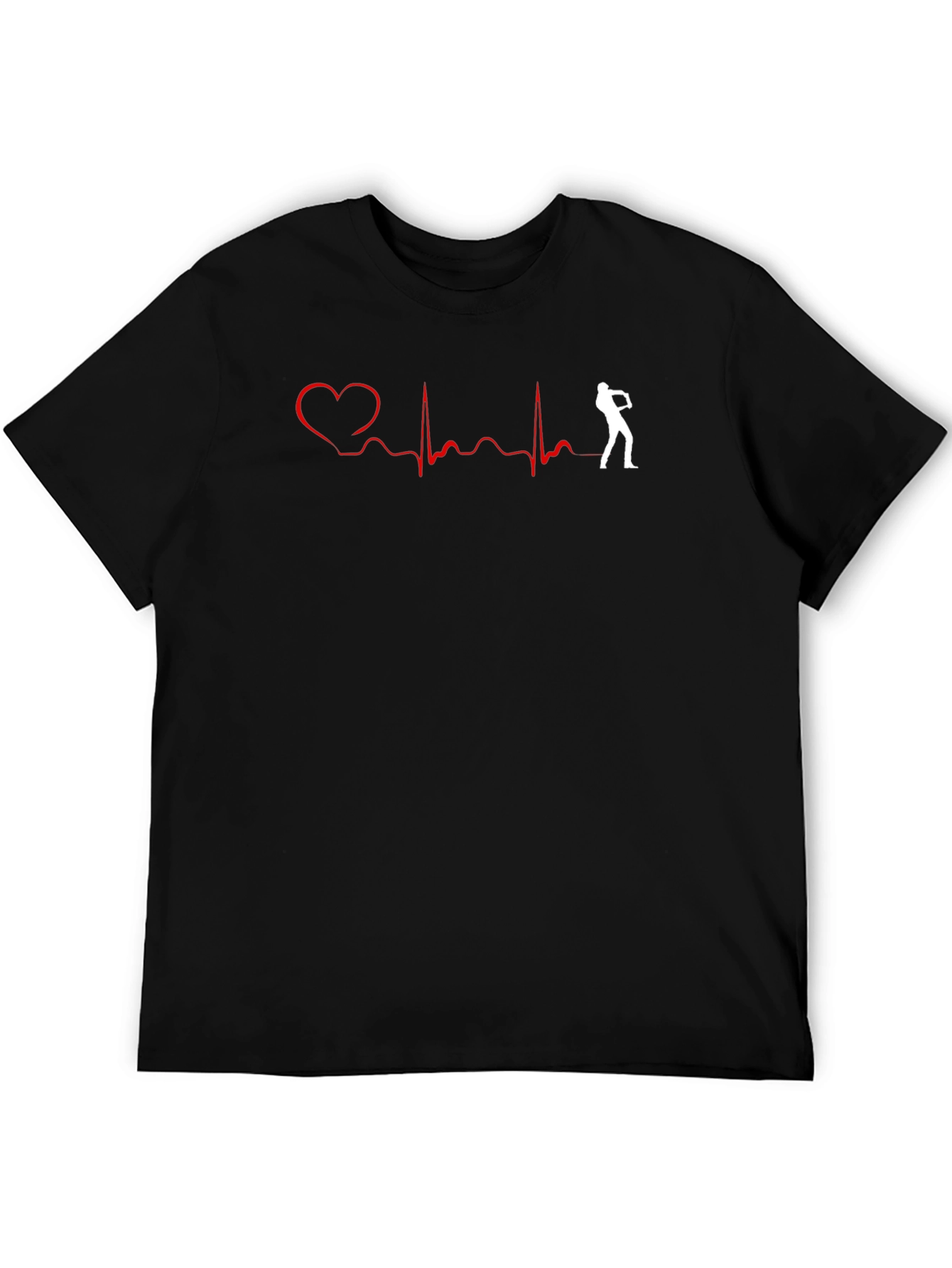 Heartbeat Golf T-Shirt: Golfers Passion Tee
