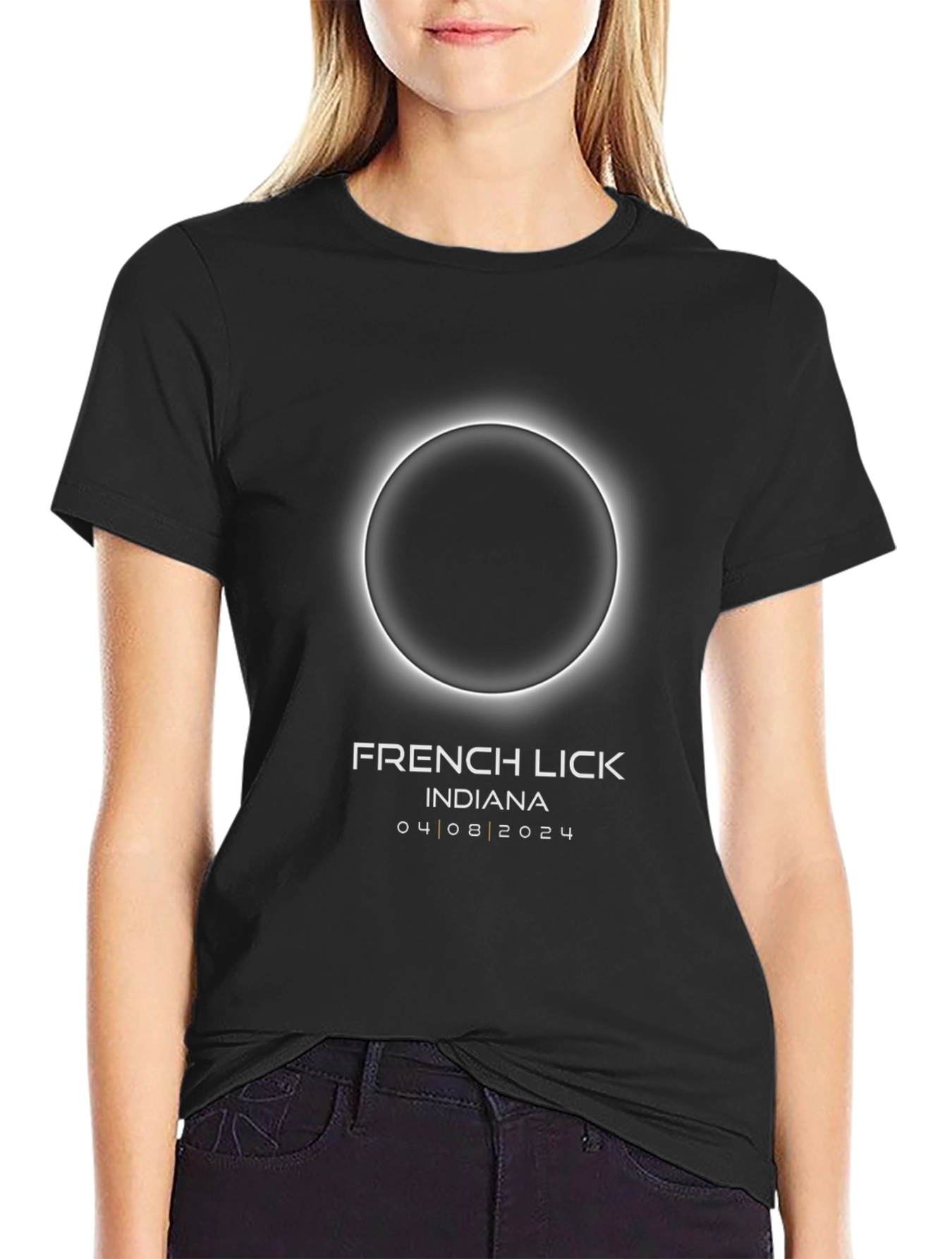 Total Solar Eclipse 2024 French Lick Indiana T-Shirt