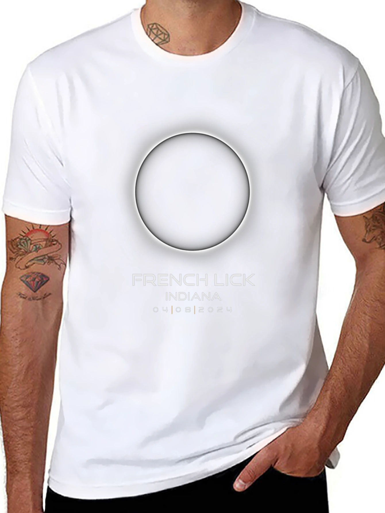 Total Solar Eclipse 2024 French Lick Indiana T-Shirt
