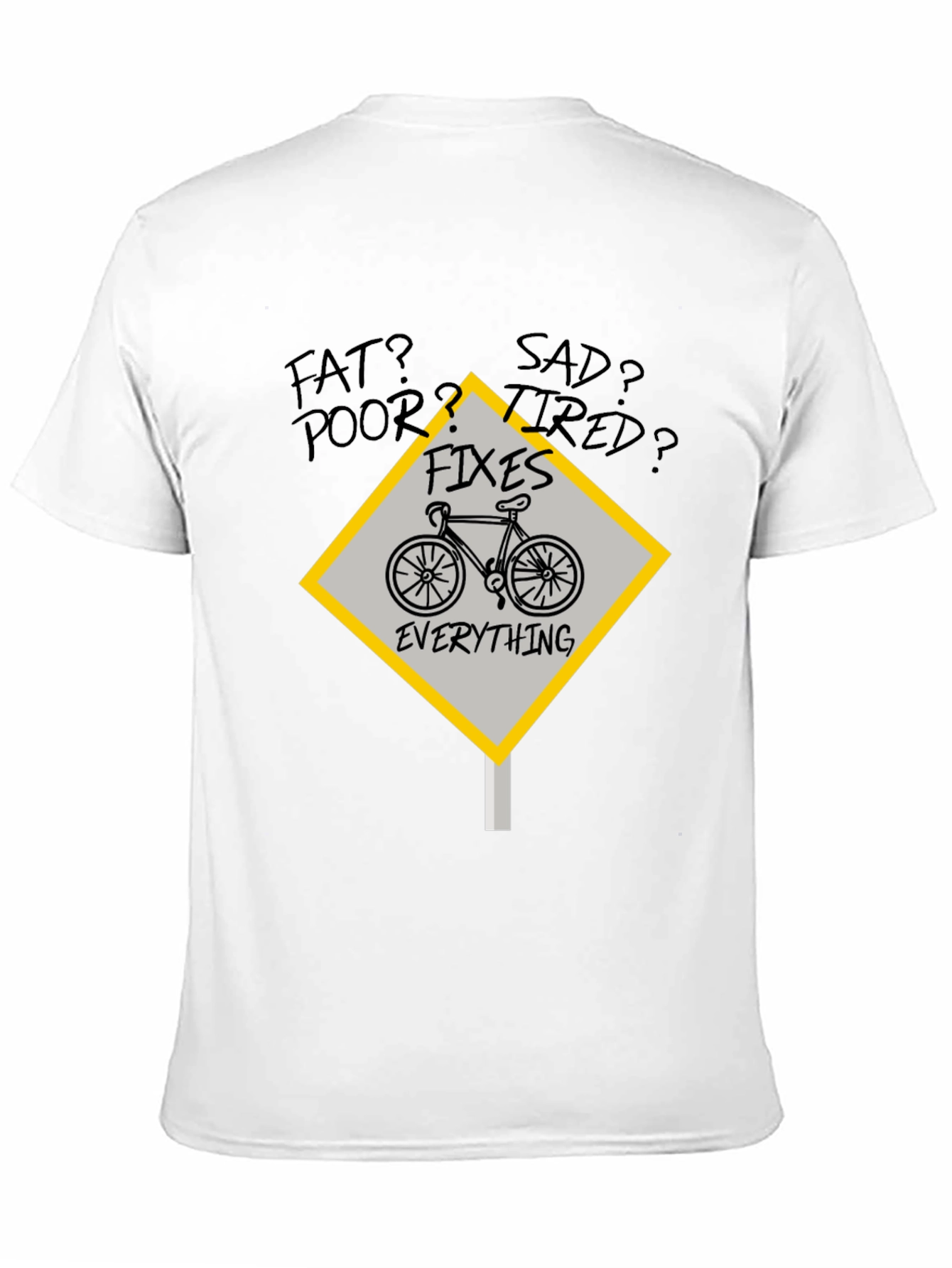 Bicycle Fixes Everything Graphic Tee