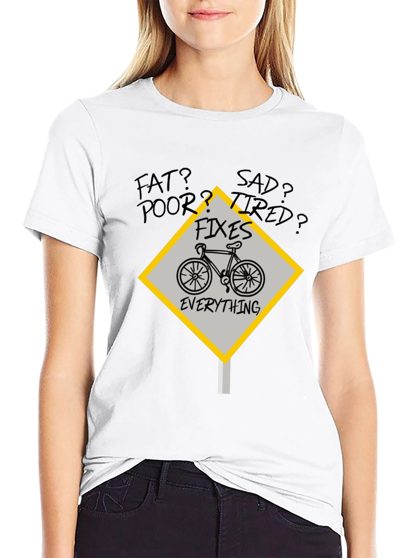 Bicycle Fixes Everything Graphic Tee