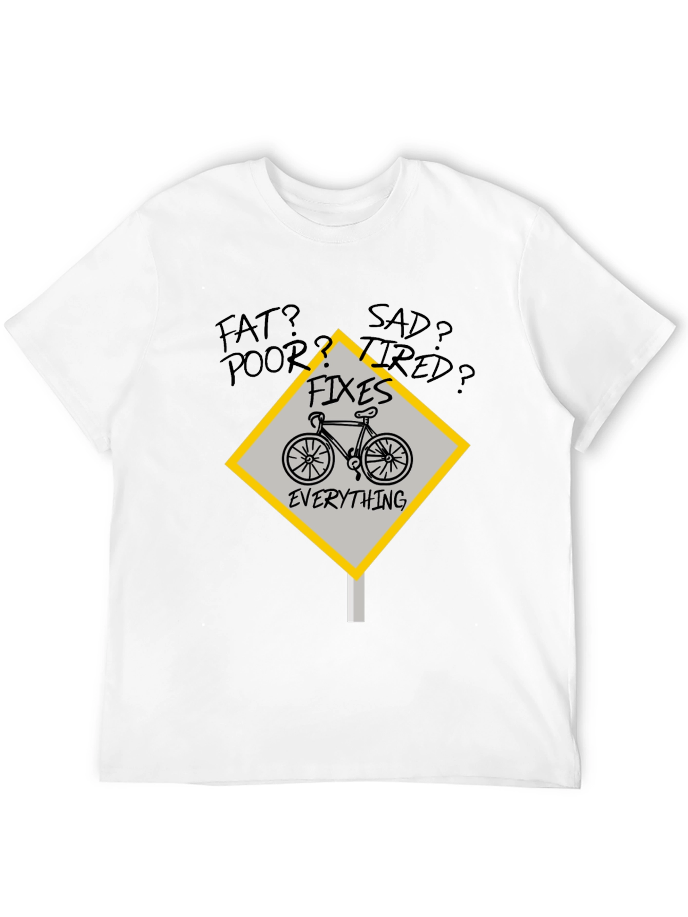 Bicycle Fixes Everything Graphic Tee