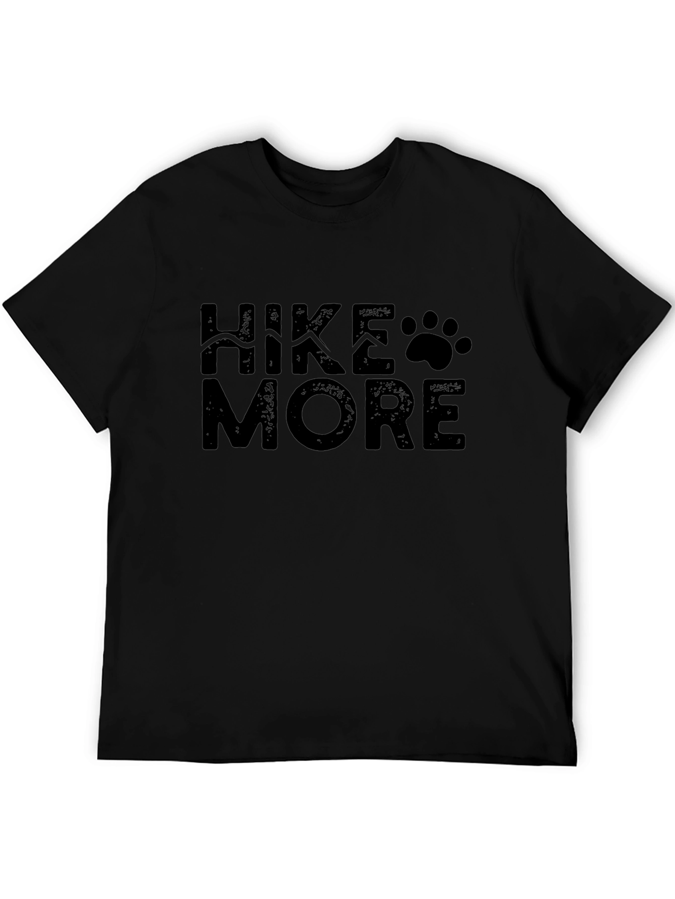 Hike More Graphic Tee - Black Casual Shirt