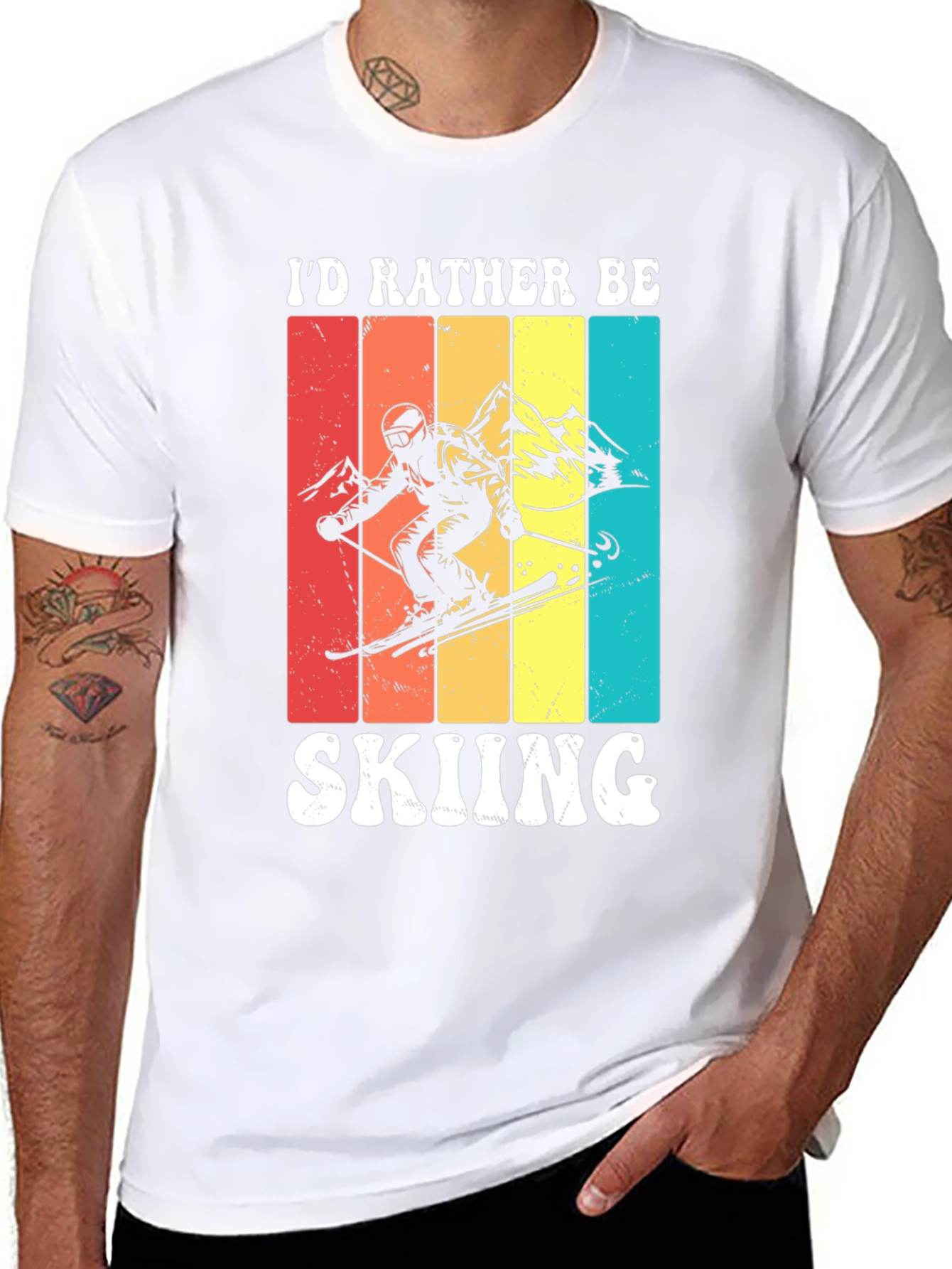 Id Rather Be Skiing T-Shirt