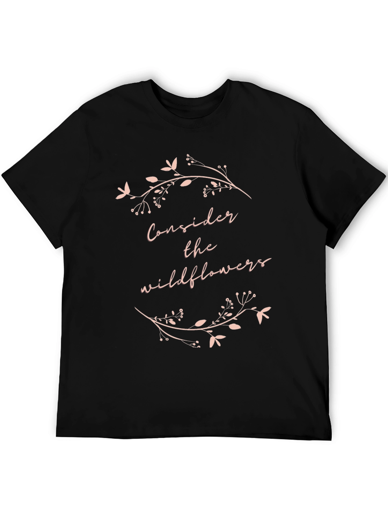 Consider the Wildflowers Graphic Tee - Black