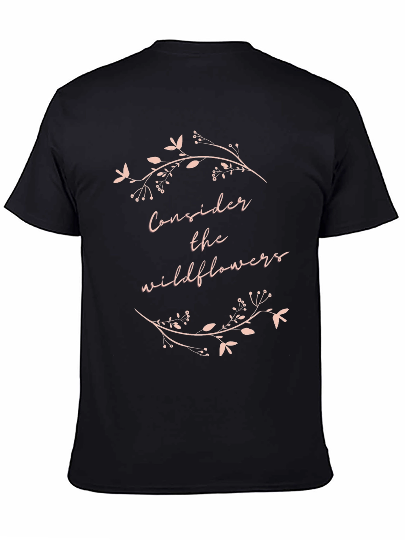 Consider the Wildflowers Graphic Tee - Black