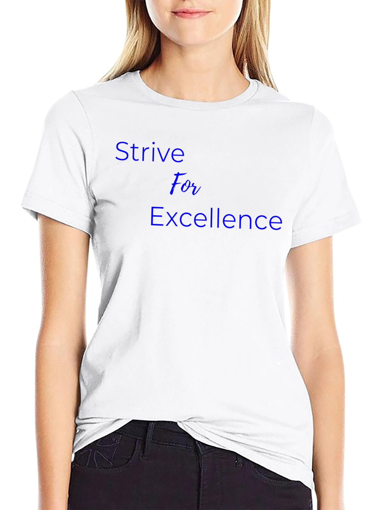 Strive For Excellence Black T-Shirt