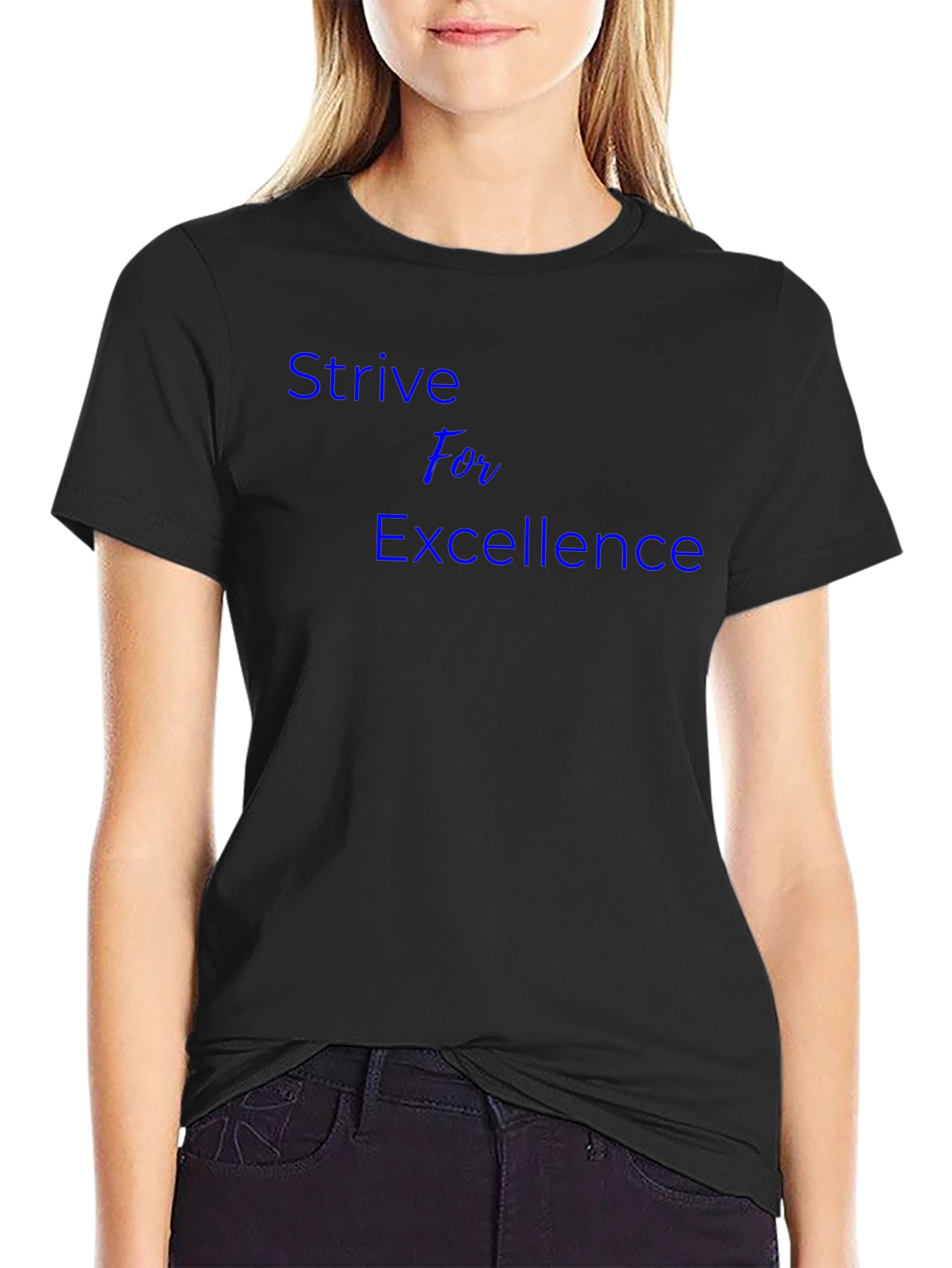 Strive For Excellence Black T-Shirt