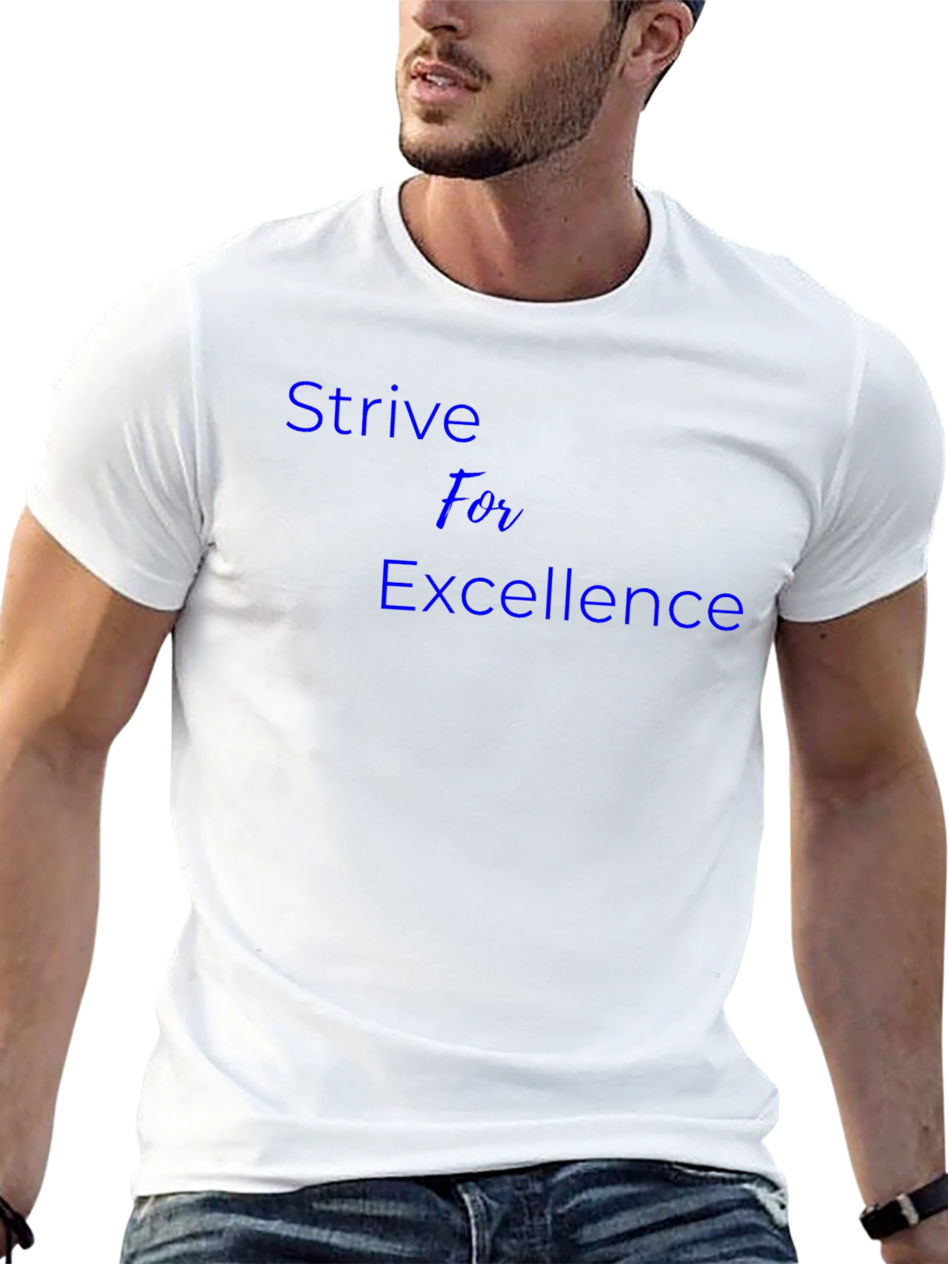 Strive For Excellence Black T-Shirt