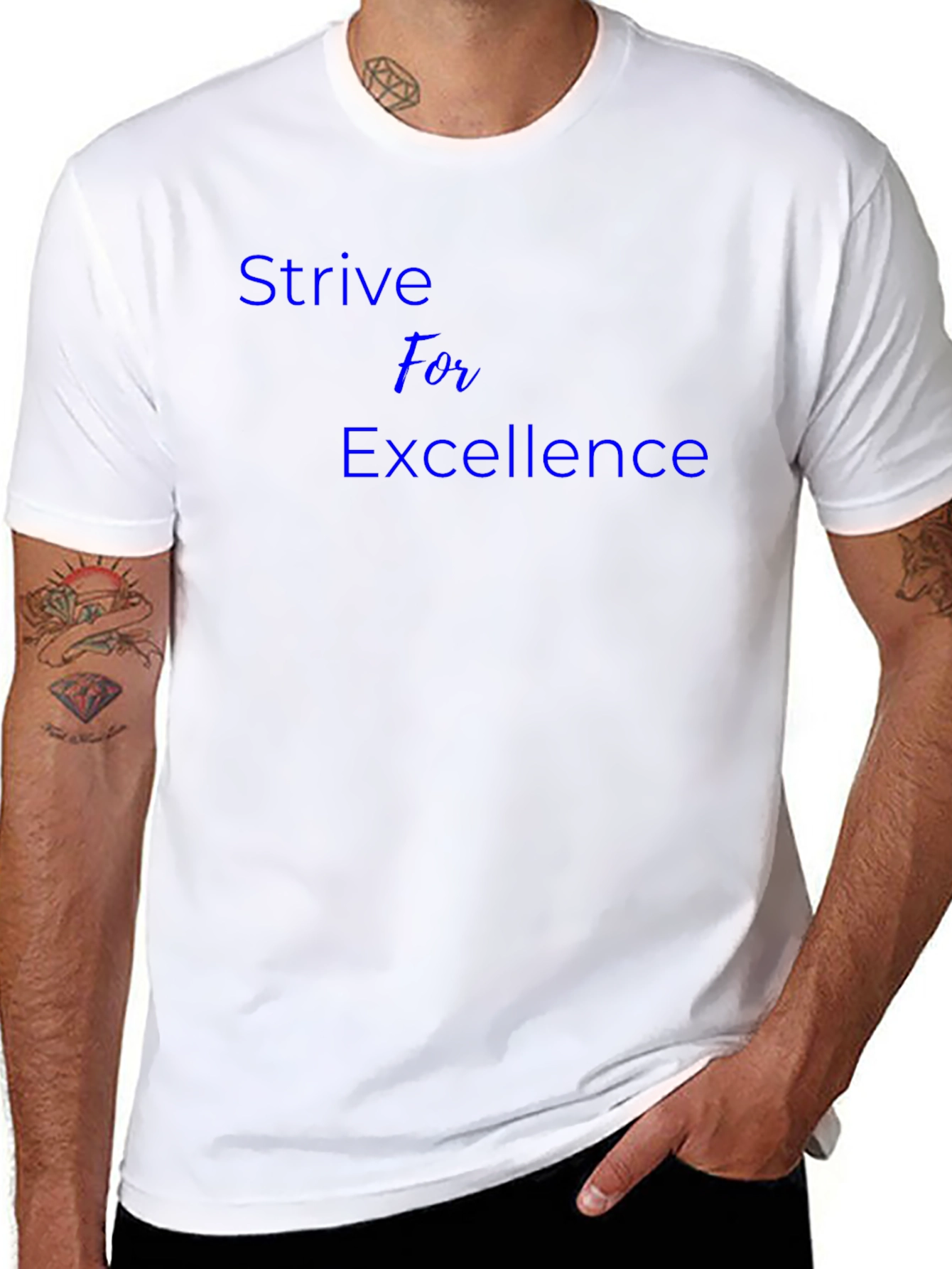 Strive For Excellence Black T-Shirt