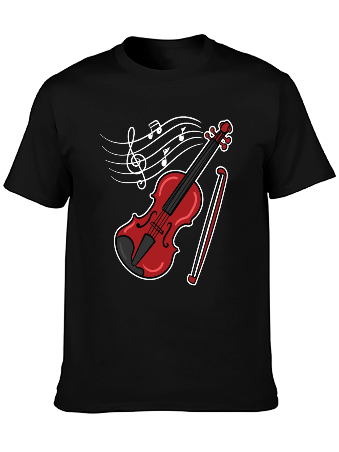 Musical Violin Graphic T-Shirt
