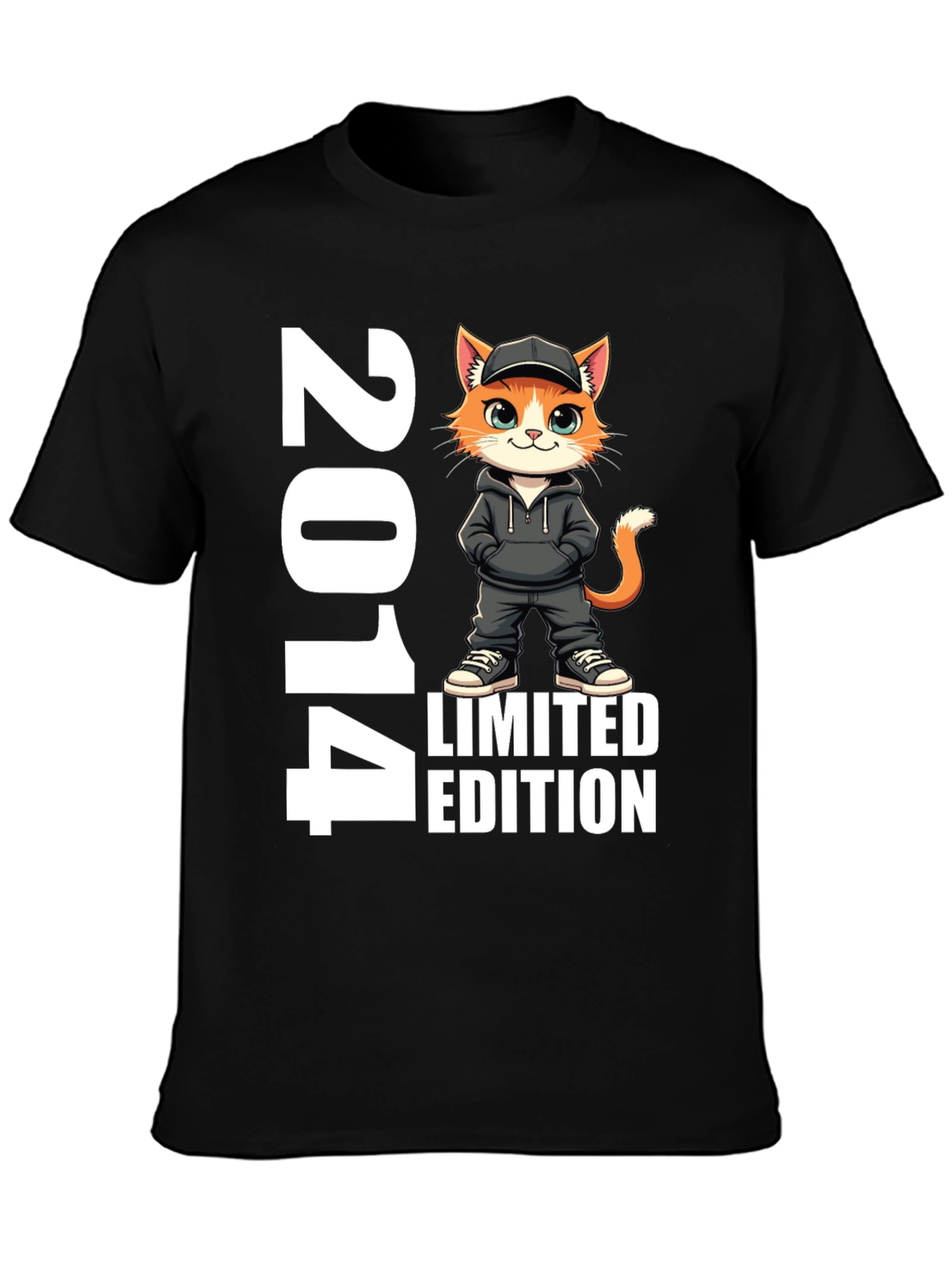2014 Limited Edition Cat Graphic T-Shirt