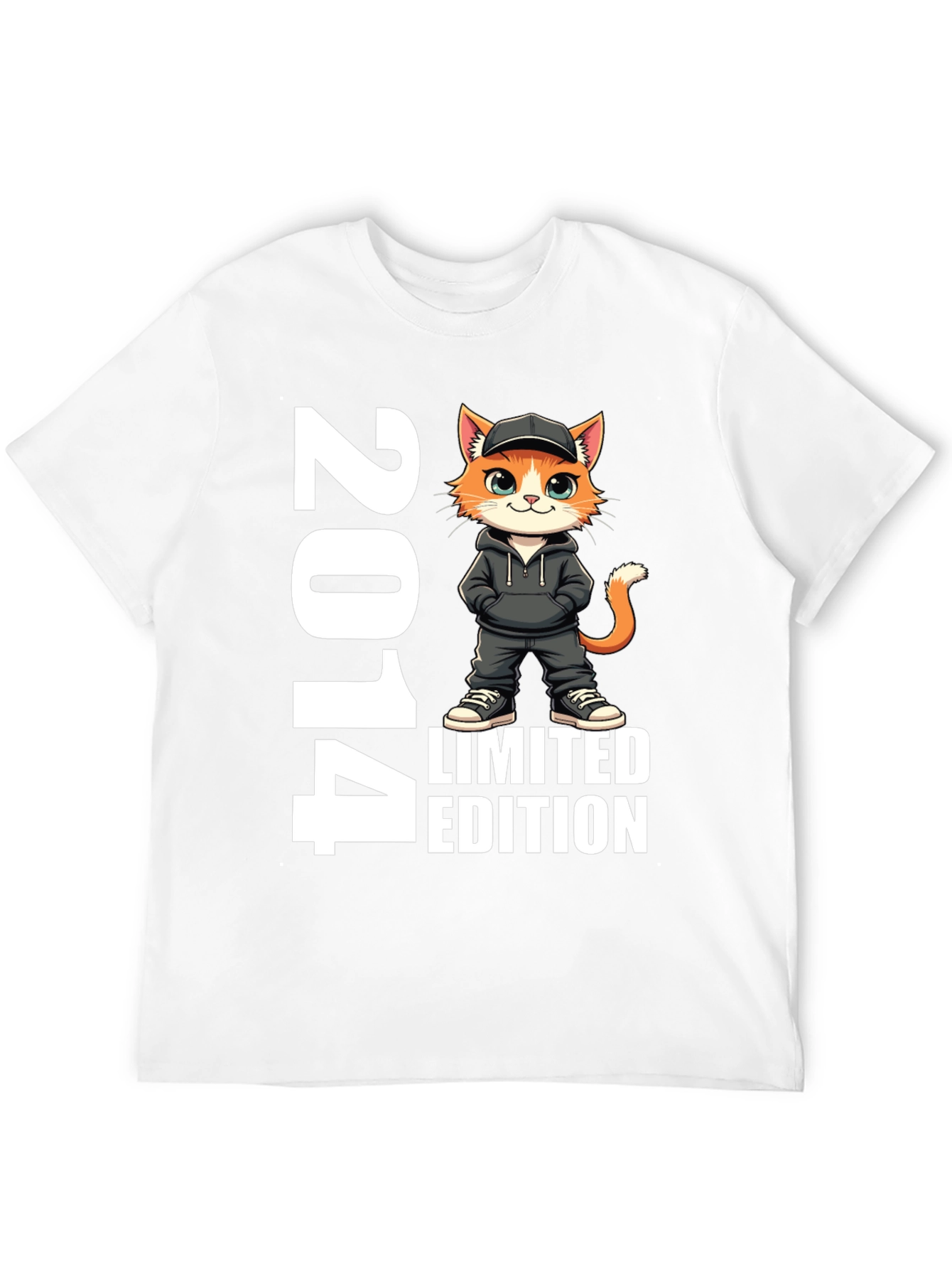 2014 Limited Edition Cat Graphic T-Shirt