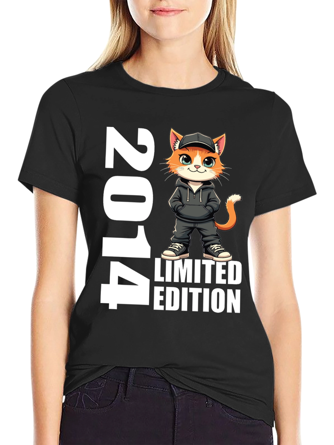 2014 Limited Edition Cat Graphic T-Shirt