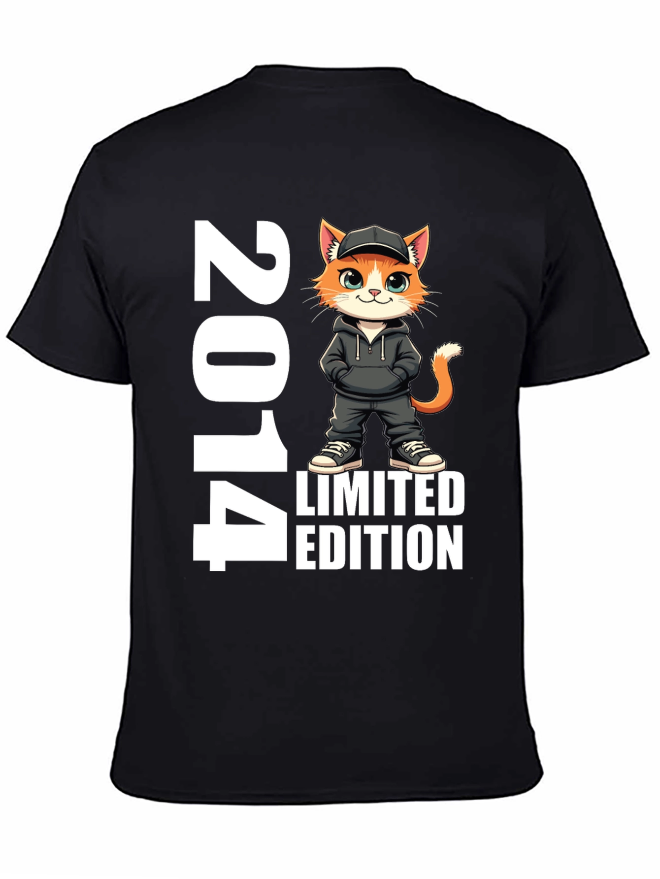 2014 Limited Edition Cat Graphic T-Shirt