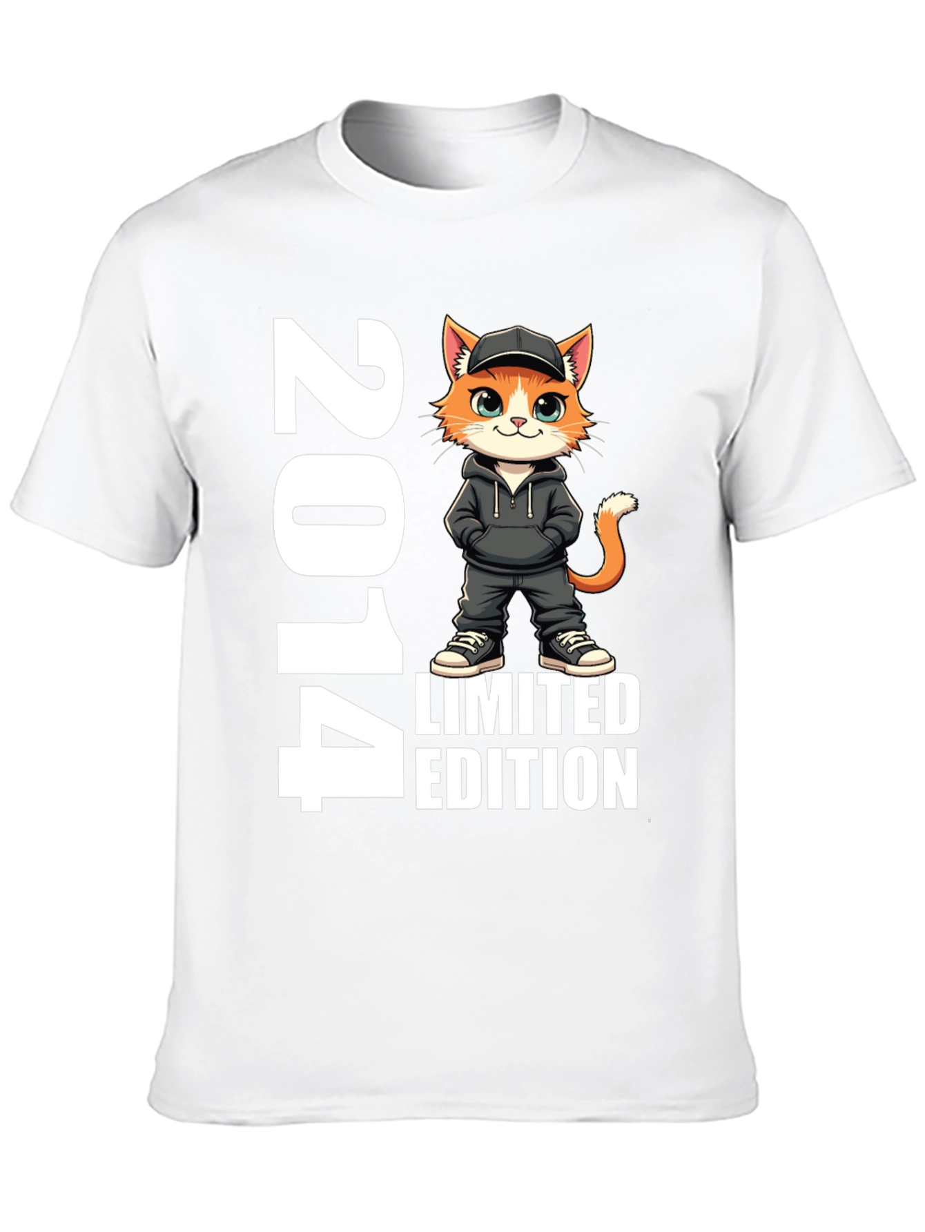 2014 Limited Edition Cat Graphic T-Shirt