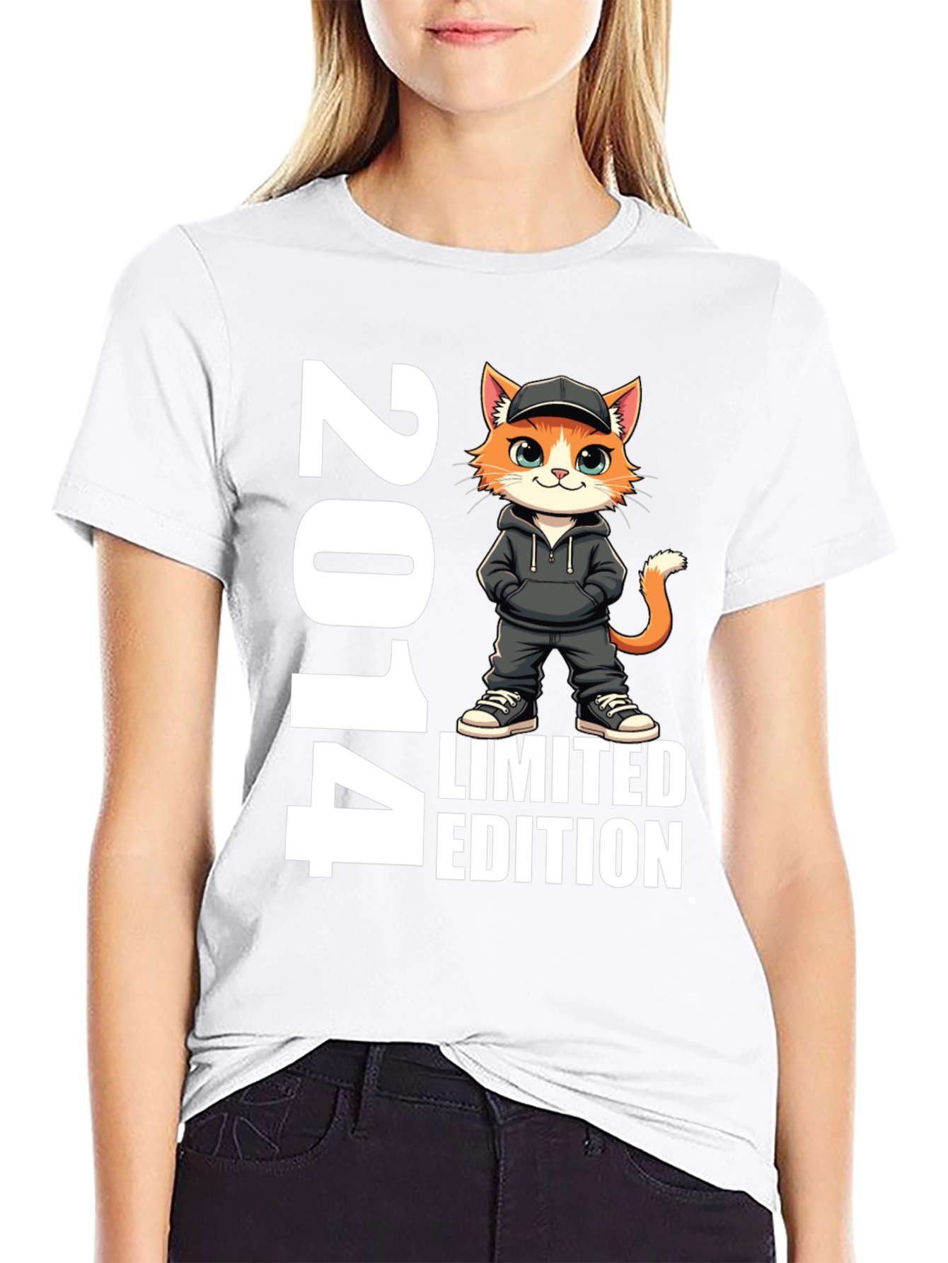 2014 Limited Edition Cat Graphic T-Shirt