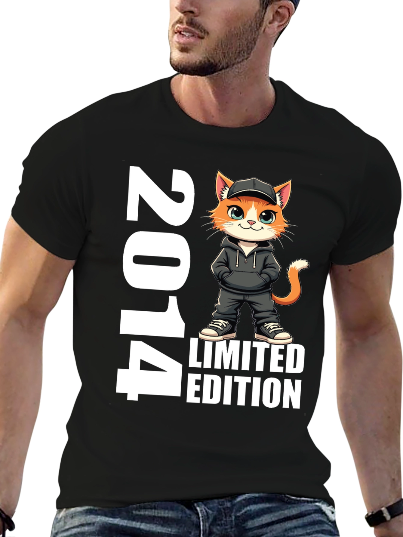 2014 Limited Edition Cat Graphic T-Shirt
