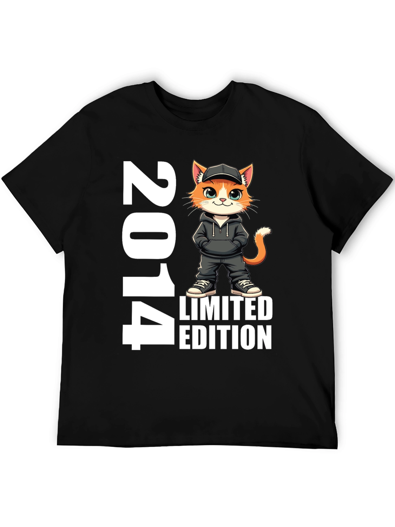 2014 Limited Edition Cat Graphic T-Shirt
