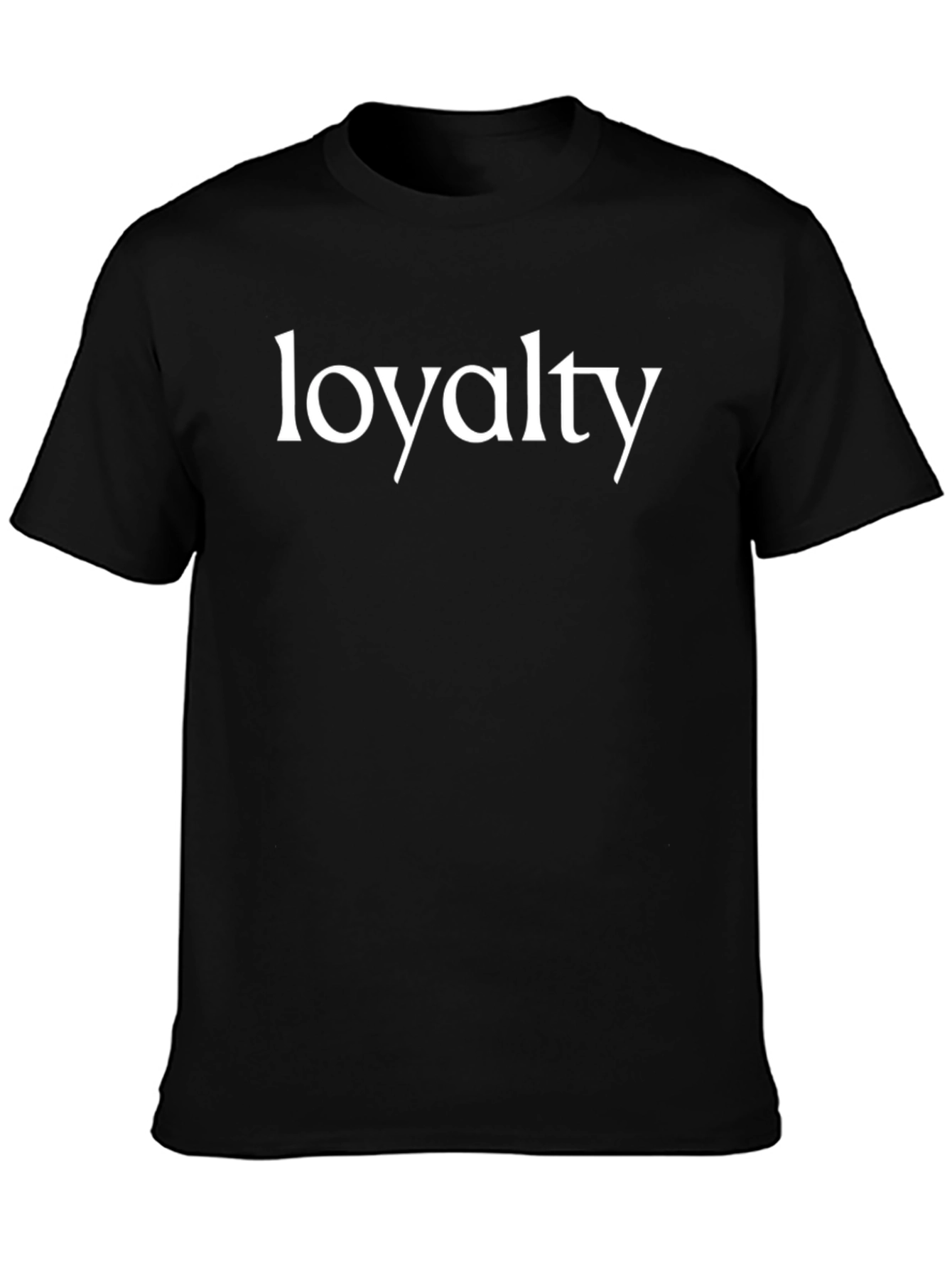 Loyalty Graphic Print Mens Black T-Shirt