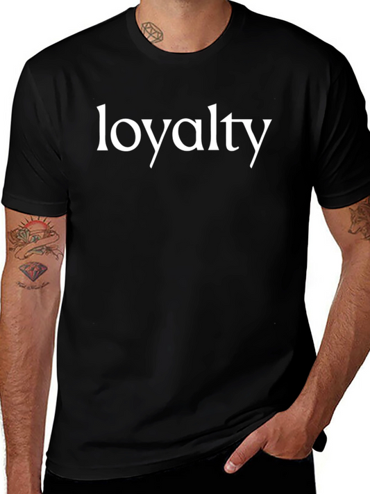 Loyalty Graphic Print Mens Black T-Shirt