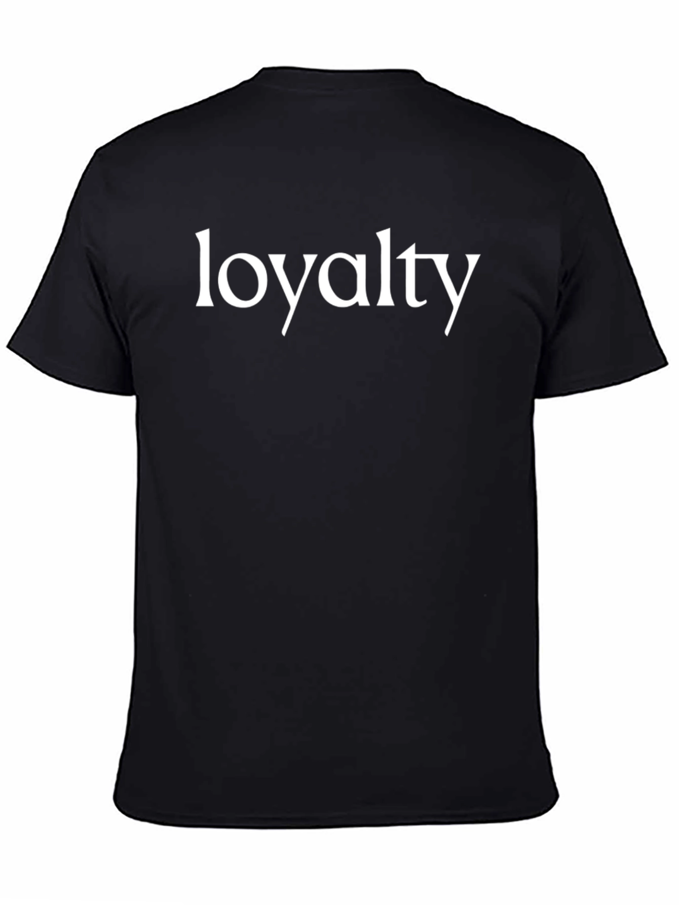 Loyalty Graphic Print Mens Black T-Shirt