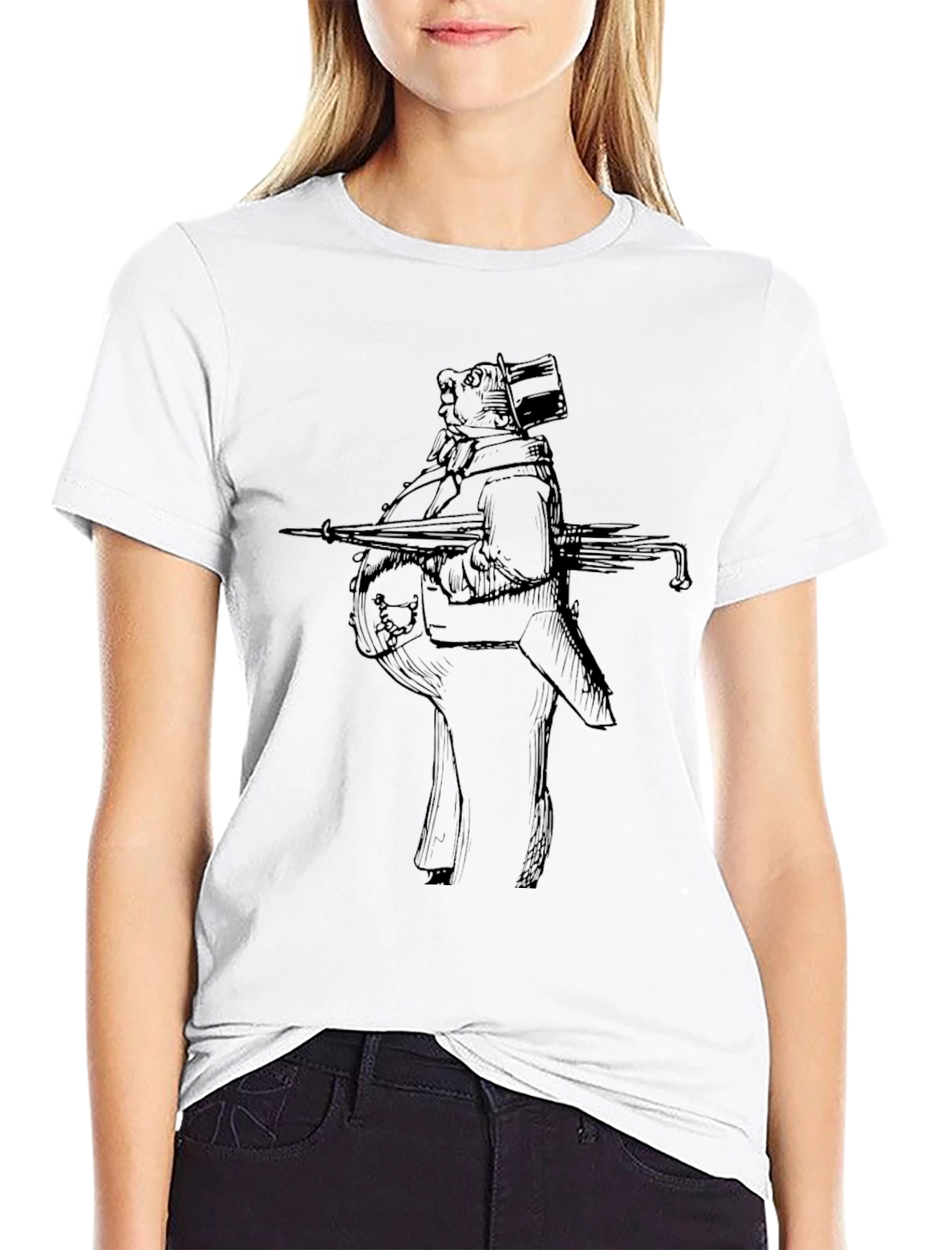 Whimsical Animal Illustration Tee