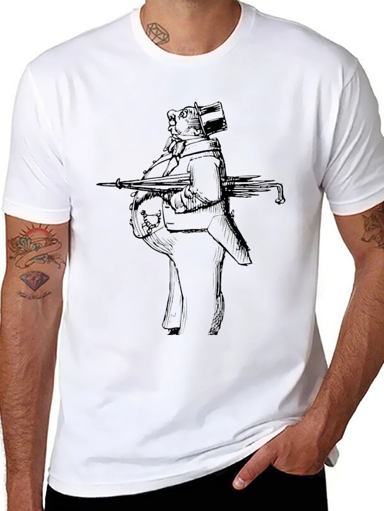 Whimsical Animal Illustration Tee