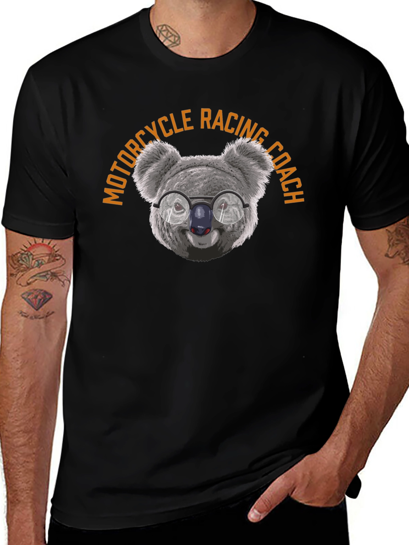 Motorcycle Racing Coach Koala T-Shirt
