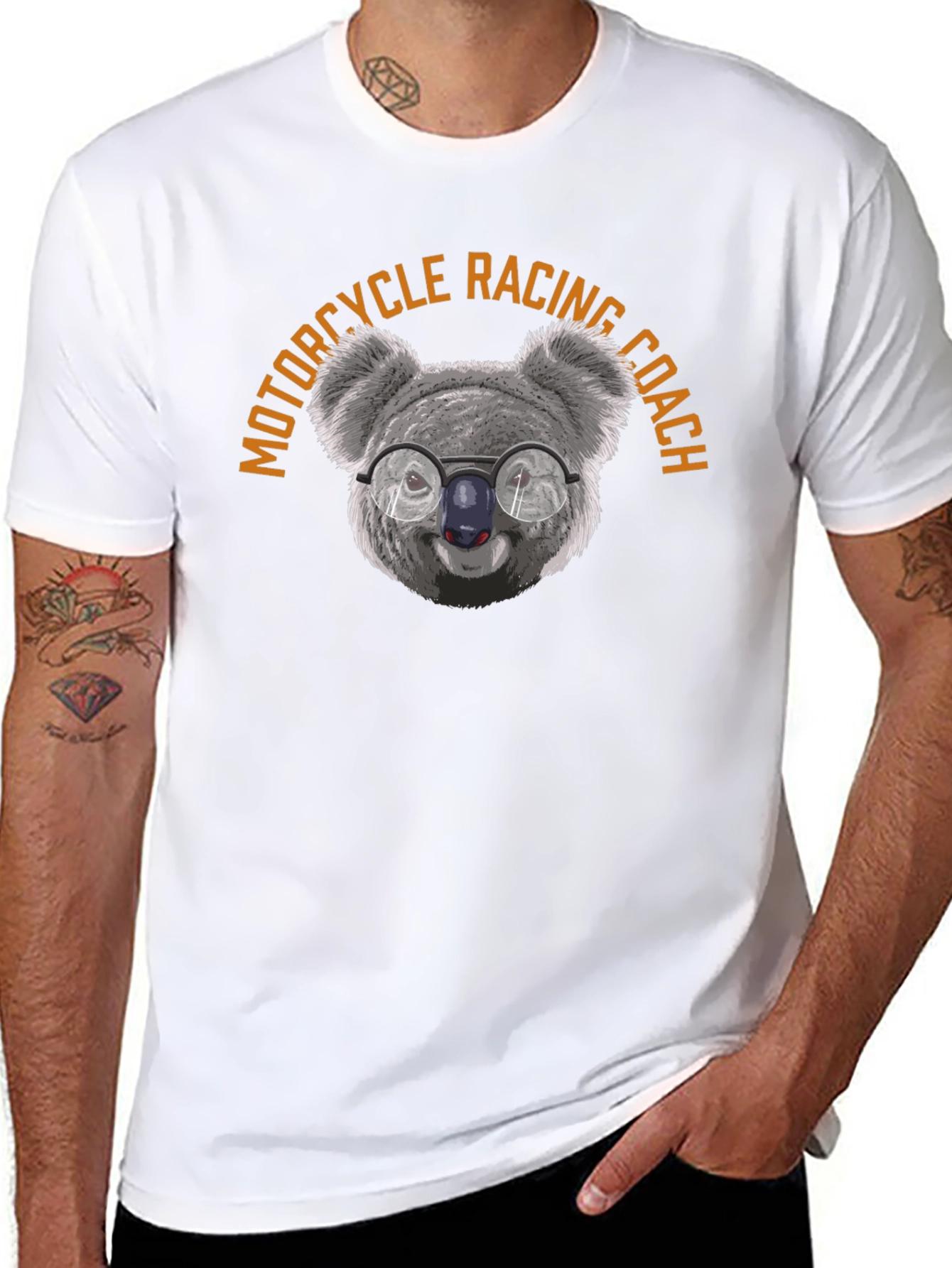 Motorcycle Racing Coach Koala T-Shirt